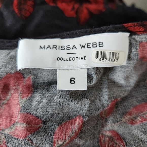 Marissa Webb Black and Red Crop Top - Picture 13 of 14